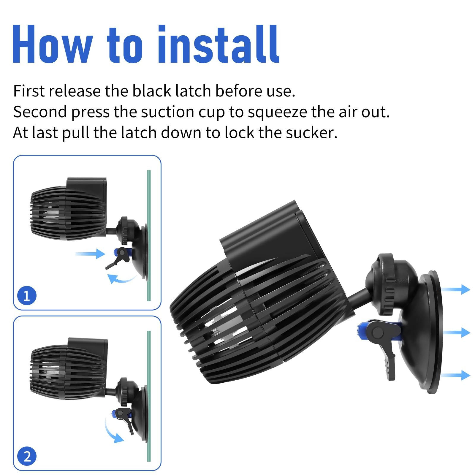 Circulation Pump 480 GPH Aquarium Wave Maker Fish Tank Powerhead Submersible