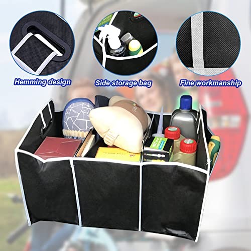 Car Trunk Organizer, Portable Foldable Waterproof Auto Storage Bag with Black2