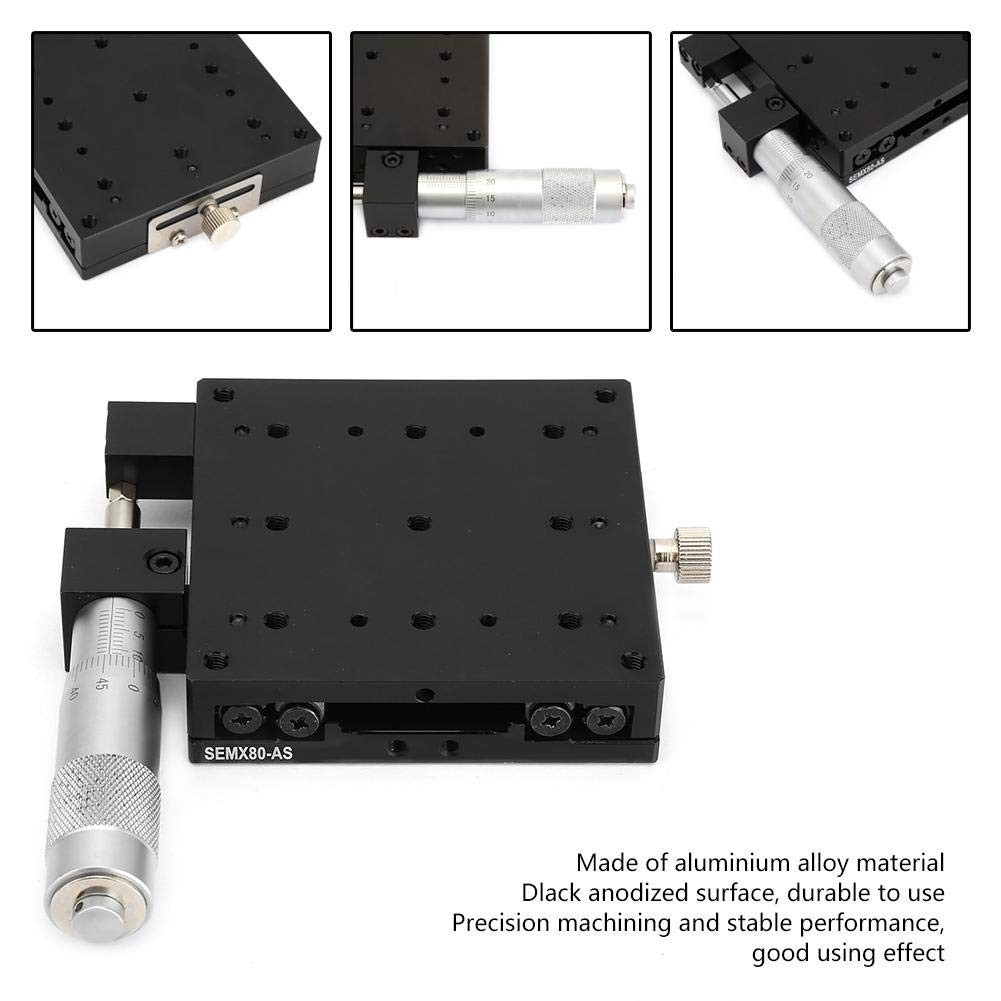 SEMX80the Linear Step, 80x80mm X Axis Manual Precision Linear Stage Precision...