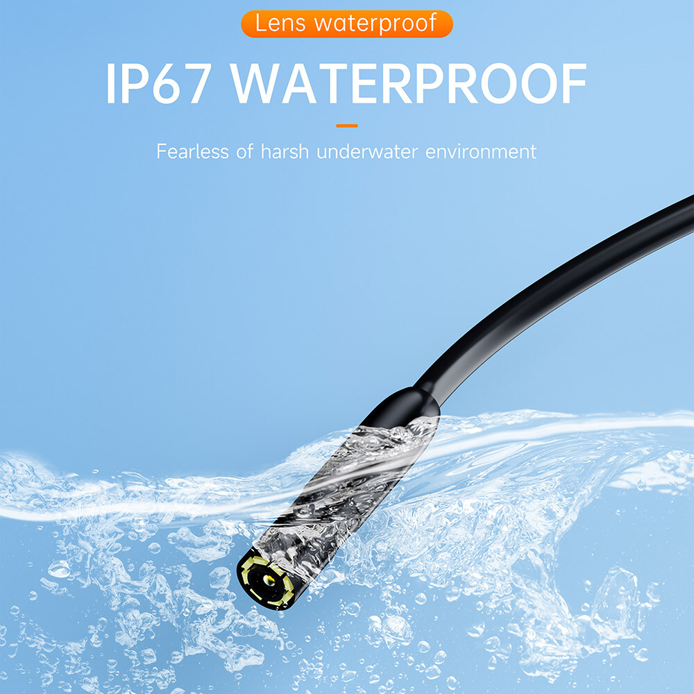 10M/5M/16.4ft Endoscope Borescope Snake Inspection Camera for Android iPhone 16