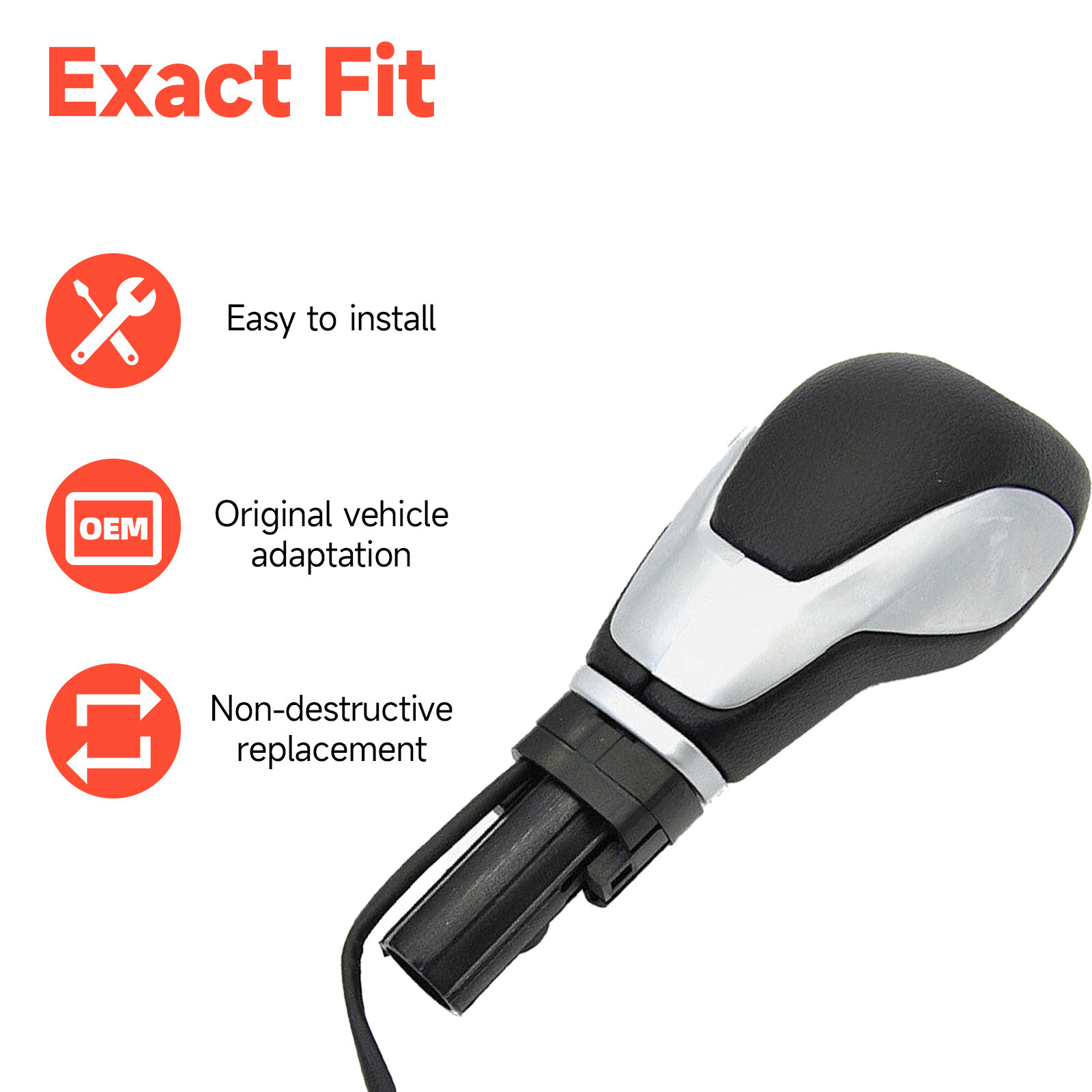 For Ford 2013-2015 Escape Fusion Gear Shift Knob Shifter Lever