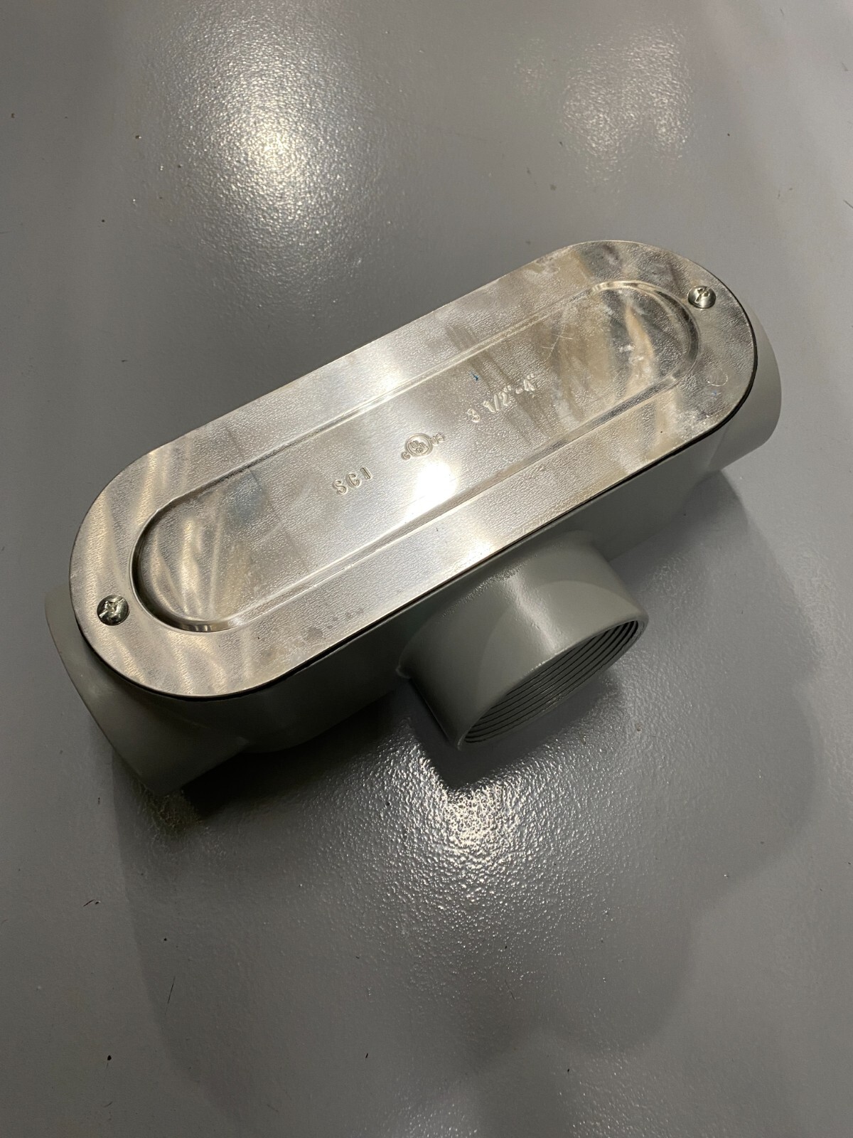 Konkore AT10CGKON 4" T Condulet, with cover&gasket included,Alum Die Cast