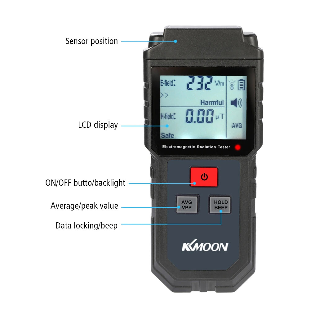 Electromagnetic Magnetic Field Dosimeter EMF Meter Nuclear Radiation Detector