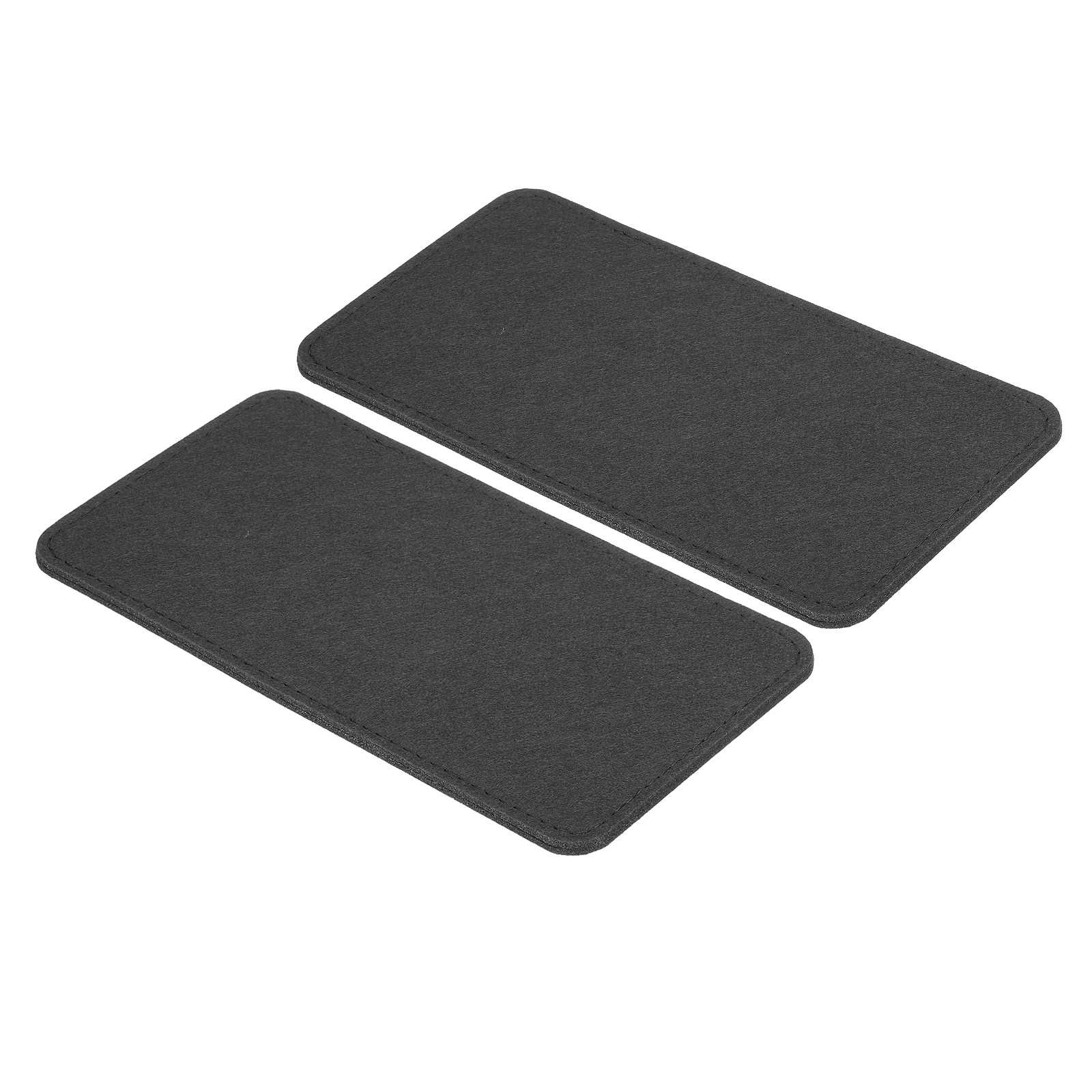 9.8''×5'' Felt Bag Base Shaper, 2pcs Bag Bottom Organizer Rectangle, Black