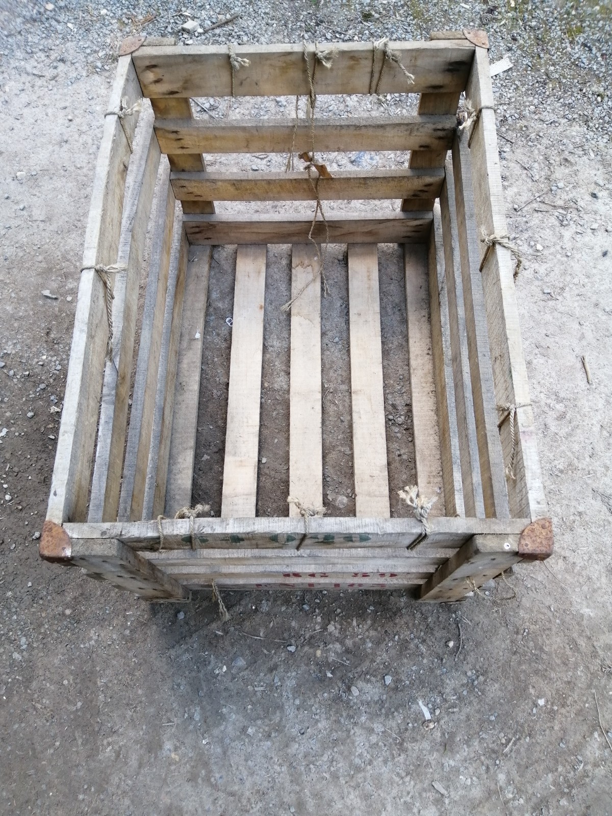 Ex Army Wooden Crate Gardening Storage Apple Fruit Surplus