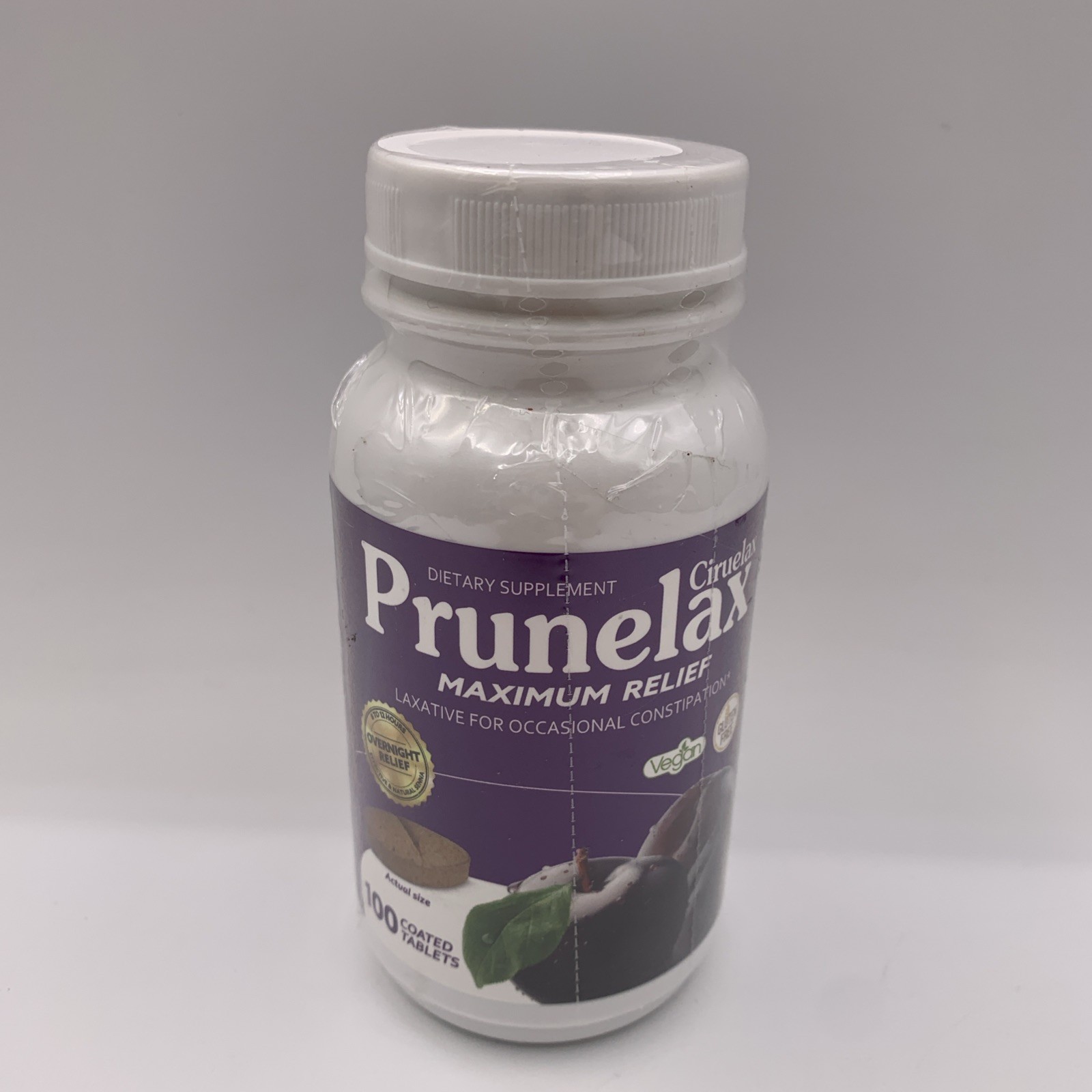 Prunelax Ciruelax Natural Laxative Tablets 100 Count 01/28