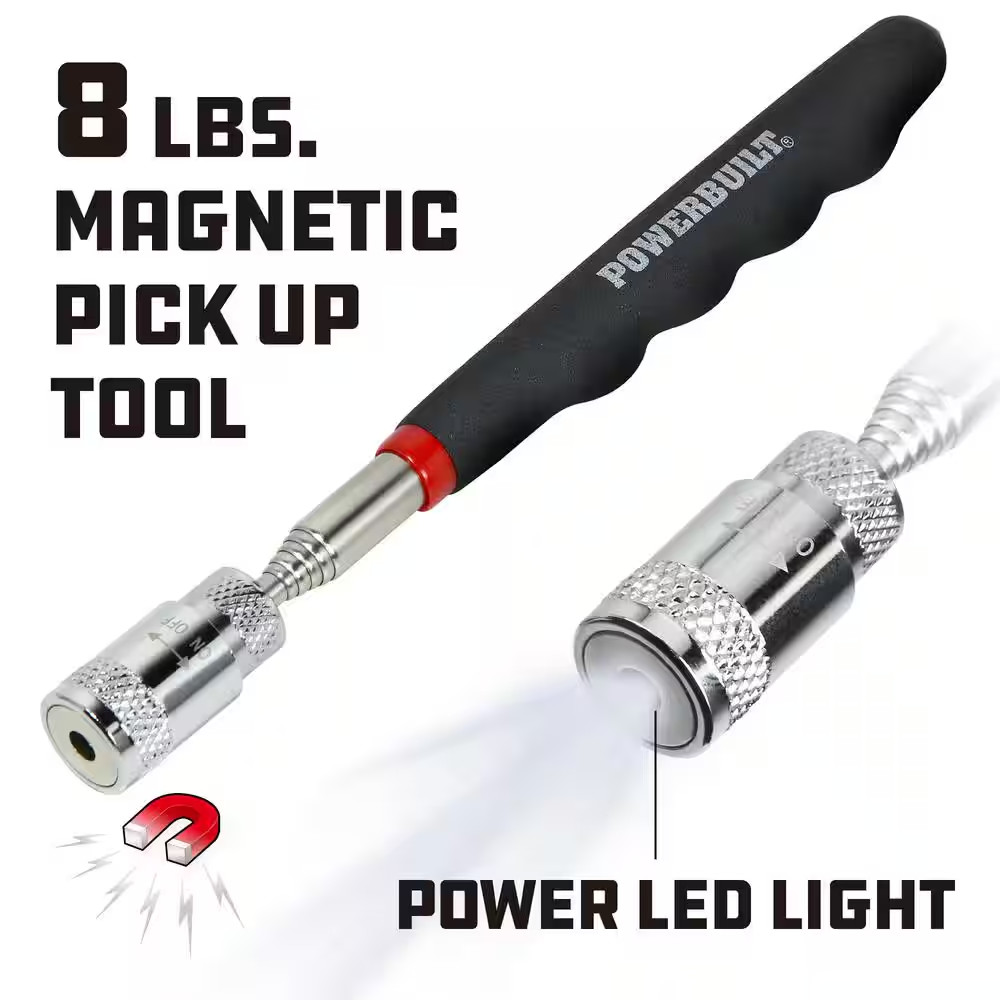 8 Lb. Lighted Magnetic Pick up Tool