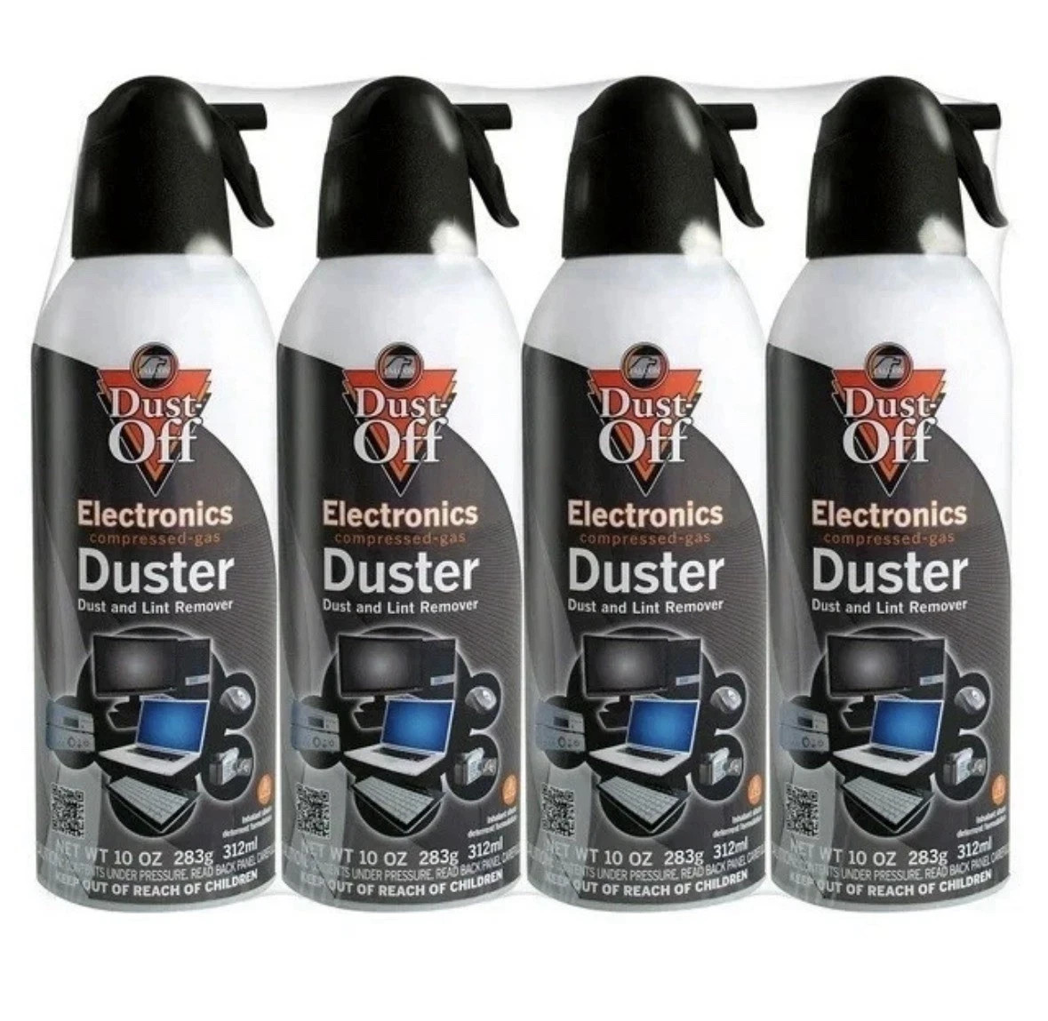 Canned Air Falcon Dust-Off Compressed Computer Gas Duster 10 oz 4 Pack
