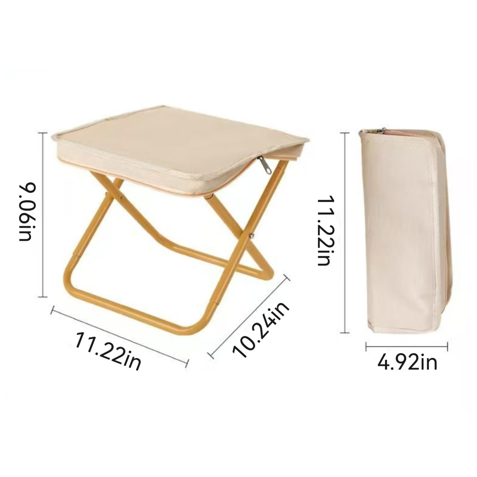 Outdoor Folding Stool Lightweight Foldable Chairs for Outside Waterproof Camp...