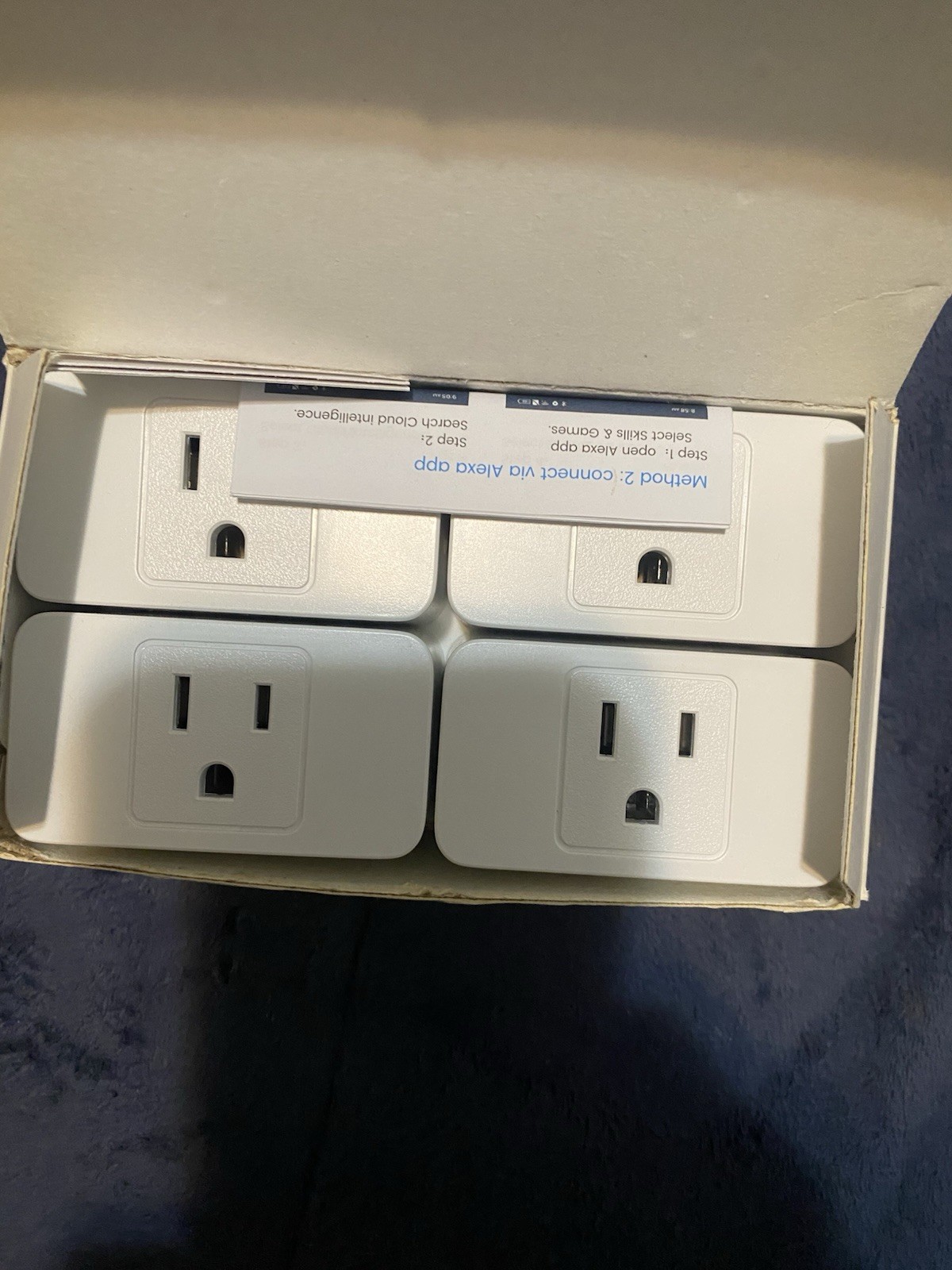 Meross Smart Wi-Fi Plug Mini MSS110 4 Pack Type B Alexa Google White 15A