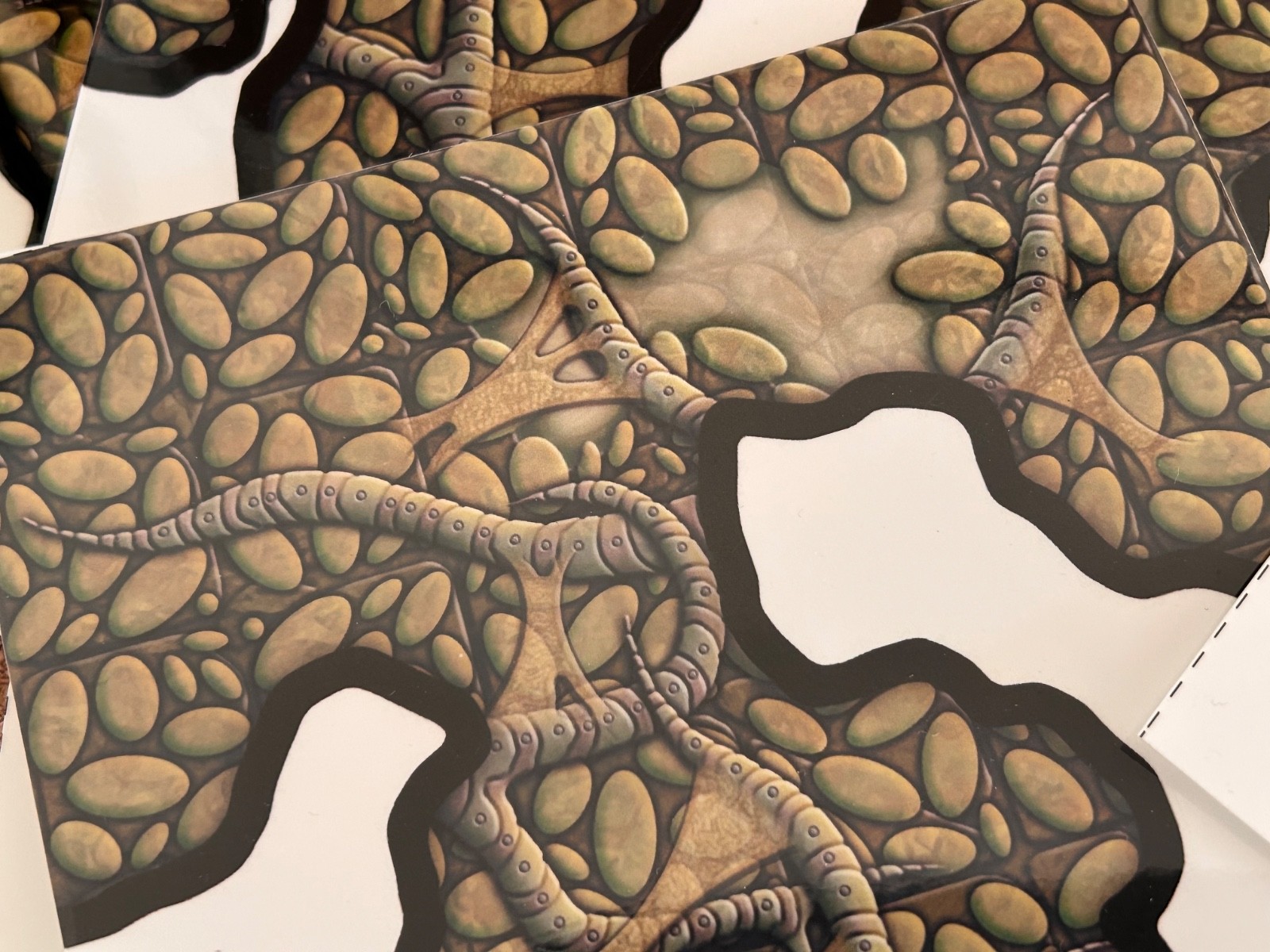 Alien Hive tiles - wargames, miniatures, RPG - xenomorph scenery