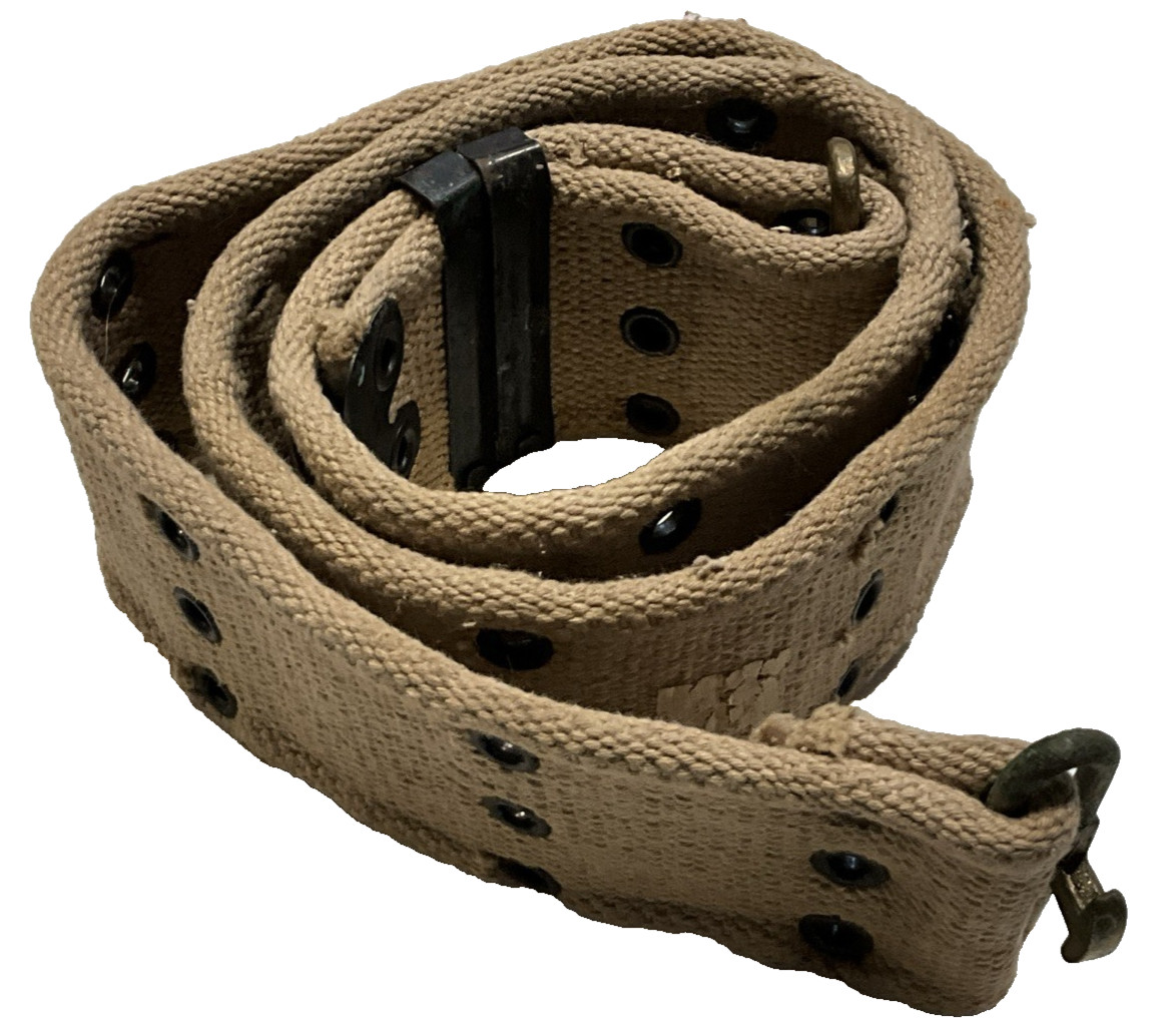 Original WWII BRITISH ARMY FORCES P37 COMBAT KAKHI BELT?