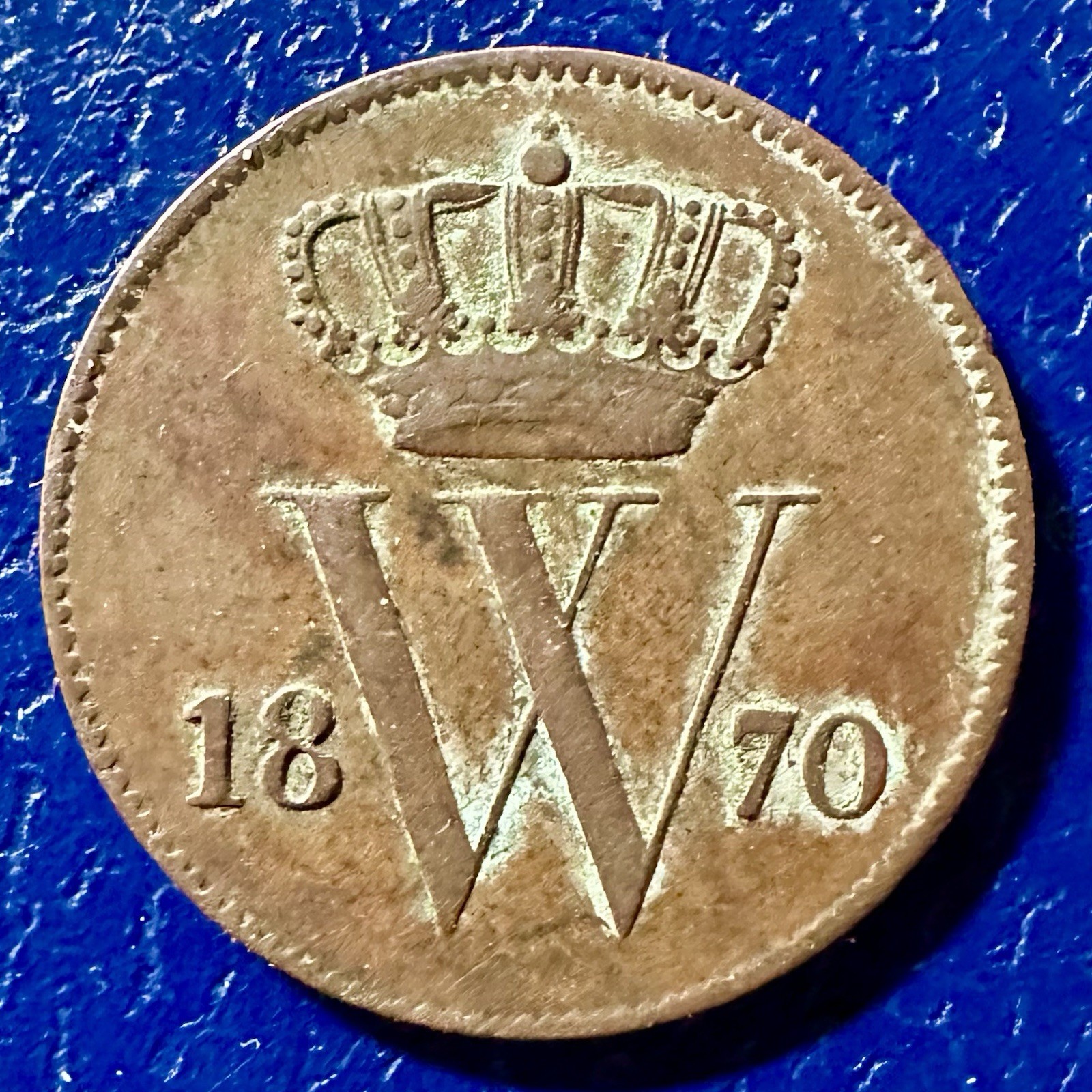 Beautiful 1870 Netherlands 1 Cent KM 100