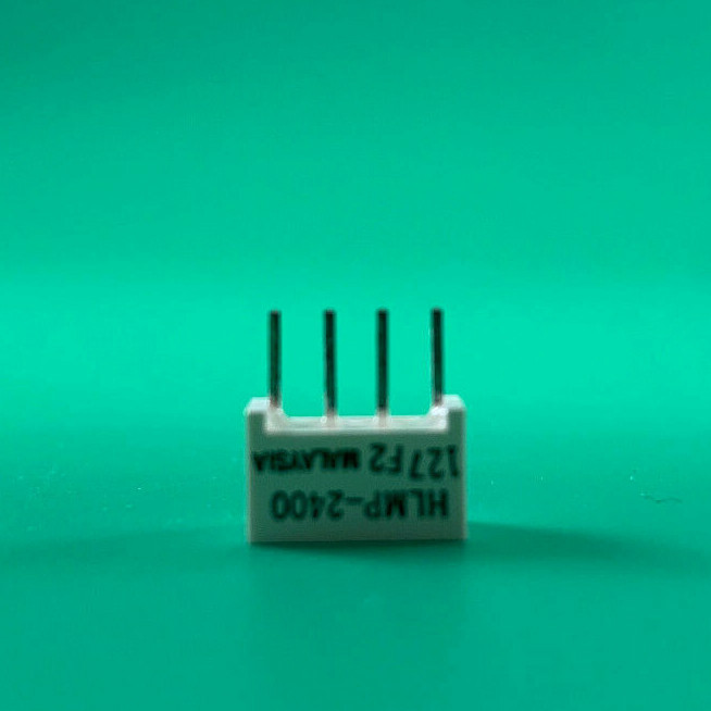 HLMP-2402 LED Uni-Color Yellow 583nm 4-Pin SIP