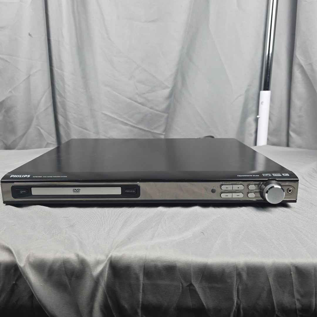 Philips HTS3400 DVD 5.1 Ch Home Theater System Receiver - Powers On, For Parts