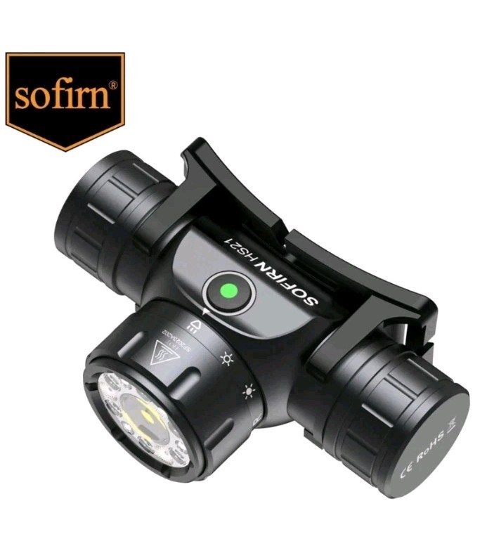 Sofirn HS21 2000lm Headlamp 18650 USB C Rechargeable Flashlight Infrared Switch