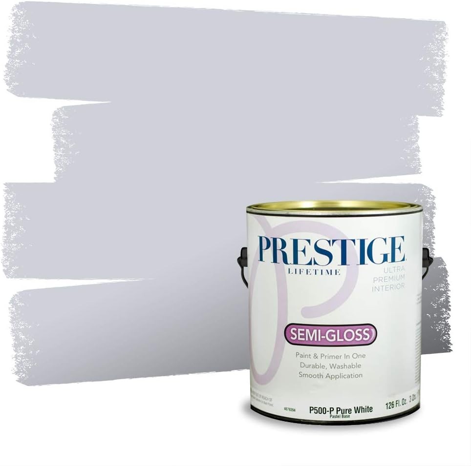 Interior Paint & Primer in One 1-Gallon Eggshell Comparable Match of Behr* Quiet