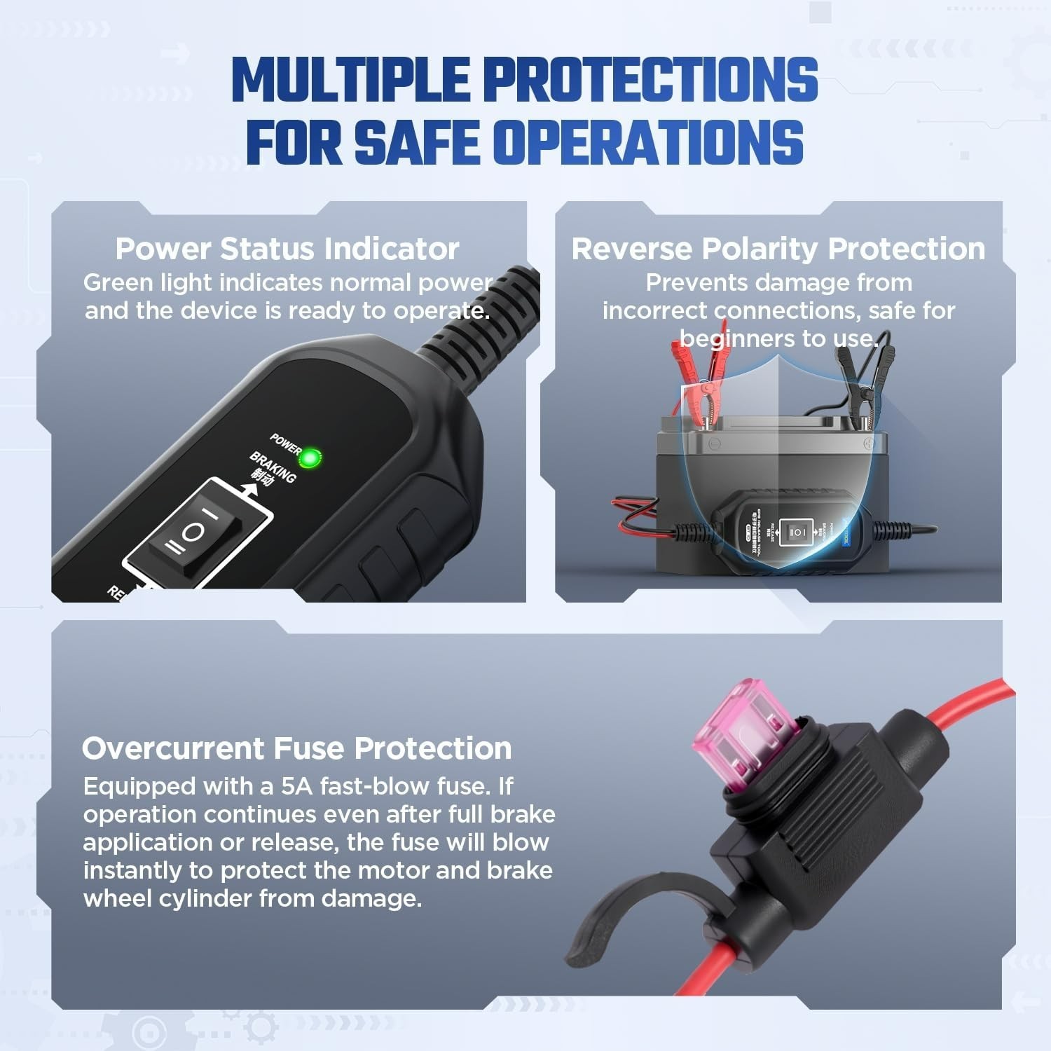 EPB Emergency Release Tool Electronic Parking Brake Dual Channel Universal...