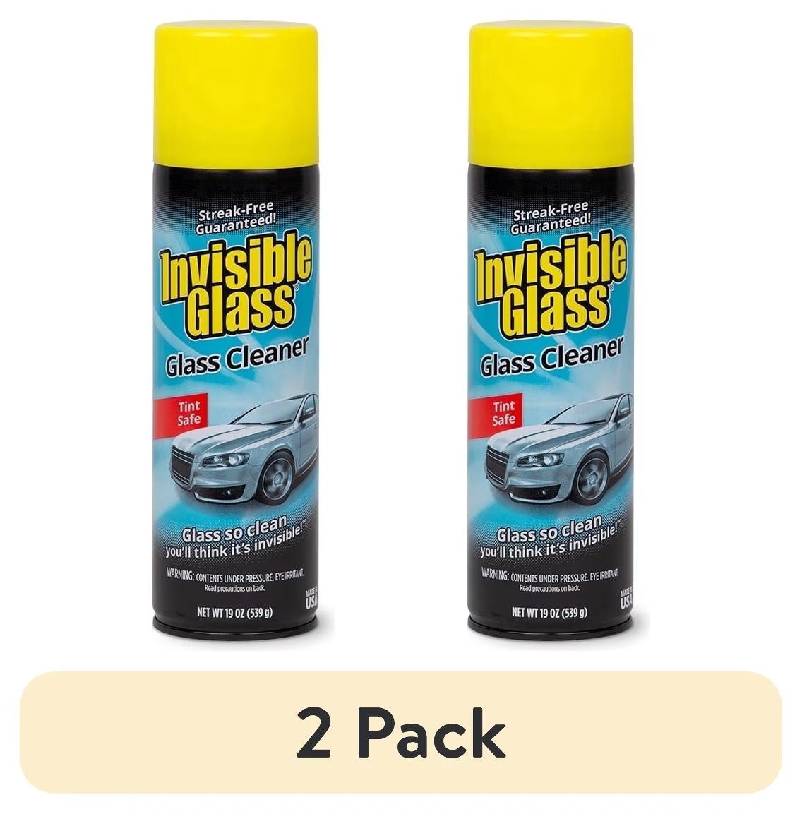 (2 Pack)  Stoner Invisible Glass Automotive Glass Cleaner 19 Oz