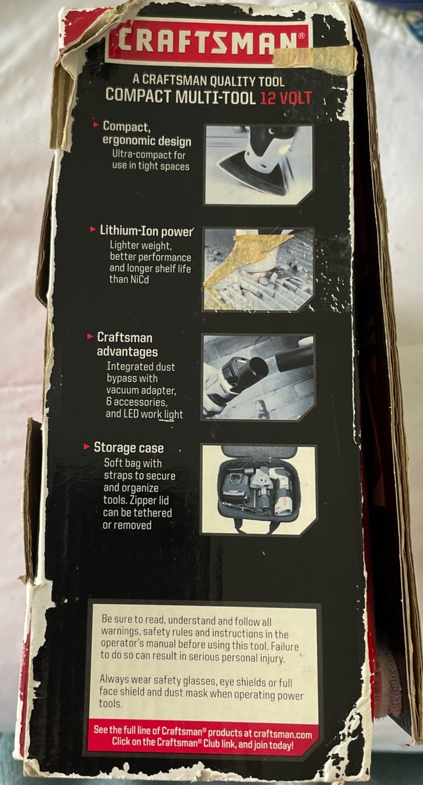 CRAFTSMAN NEXTEC Compact Multi-Tool 12V Kit w/ Extra Accessories