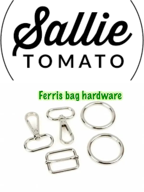 Ferris bag hardware kit in Nickel by Sallie Tomato