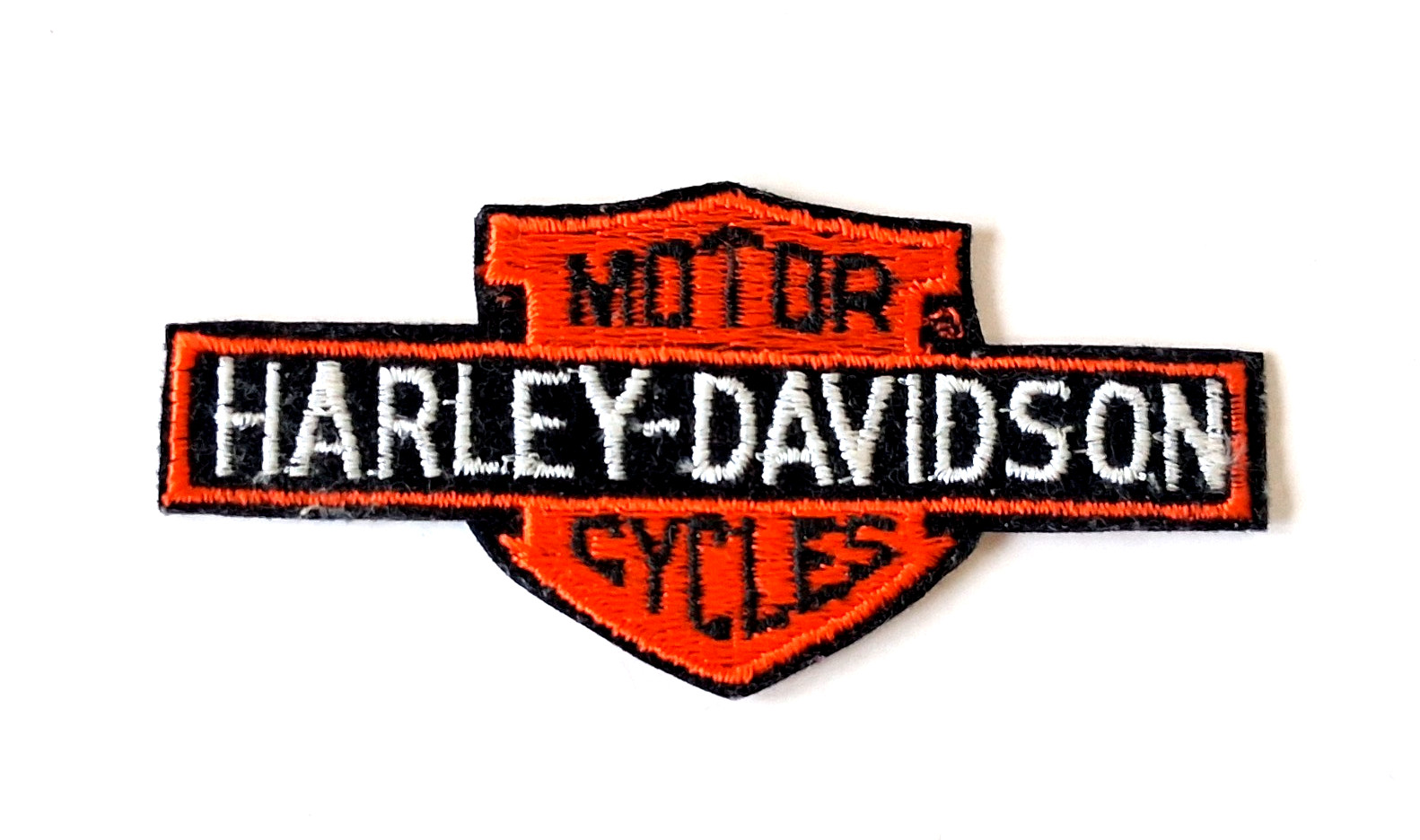 Harley-Davidson Vintage Long Bar and Shield Logo Iron On Patch