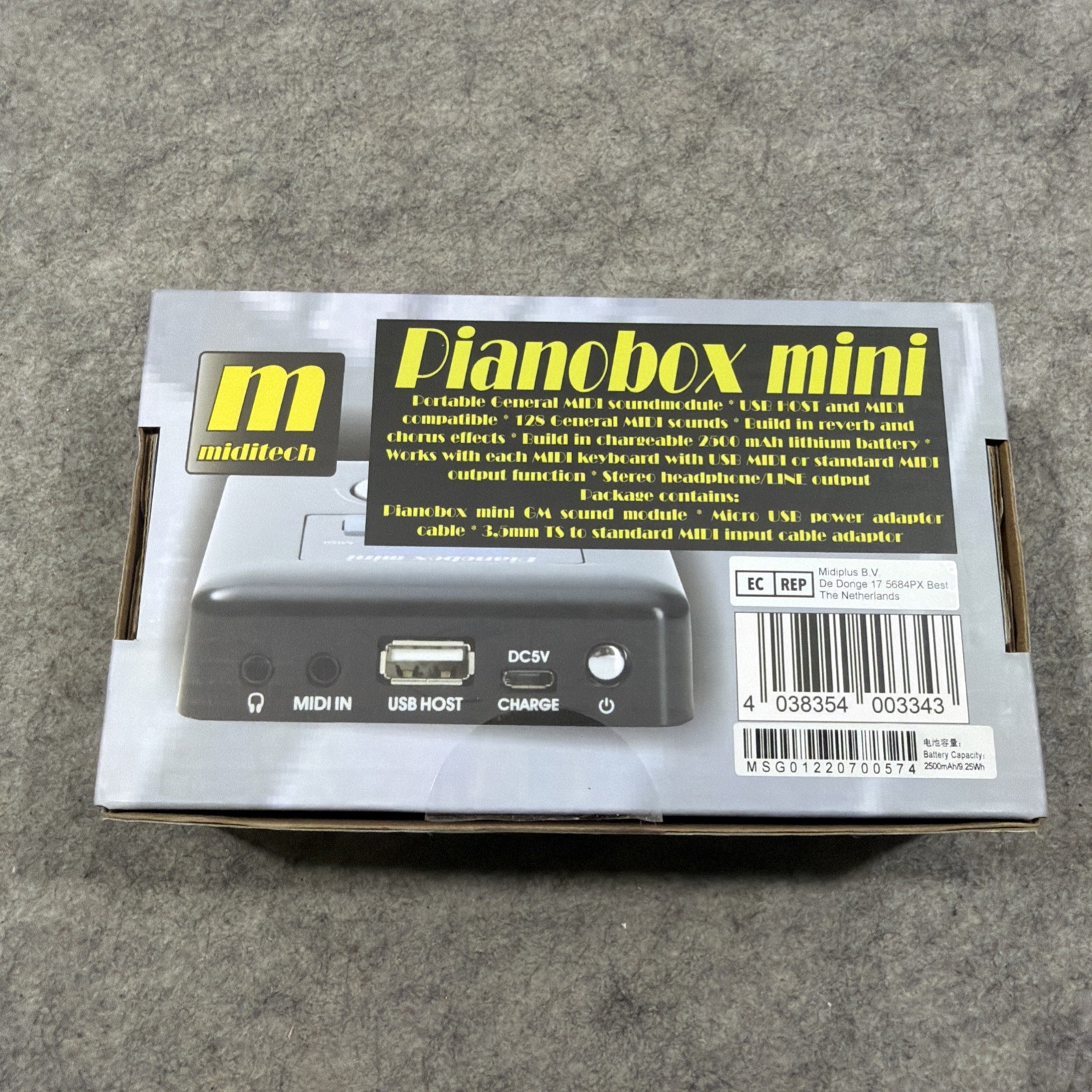 Miditech Pianobox Mini General MIDI Sound Module