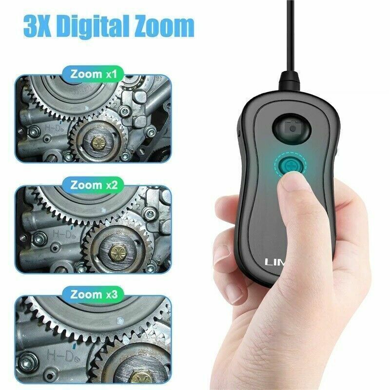 WIFI Endoscope Borescope Snake Inspection Camera HD 2.0MP for Phone Android 10M