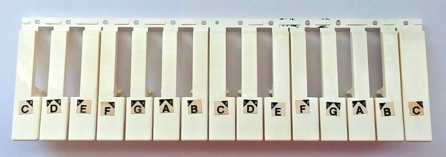 Casio Replacement Part: Upper White Key Set for Some of the Mid-Sized MT Models.