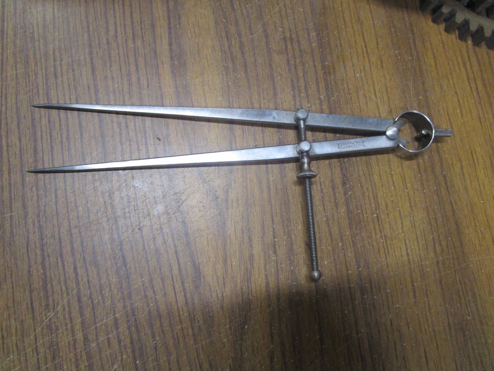Mint Starrett 83A-10  10" Flat Leg Spring Type Divider Compass USA