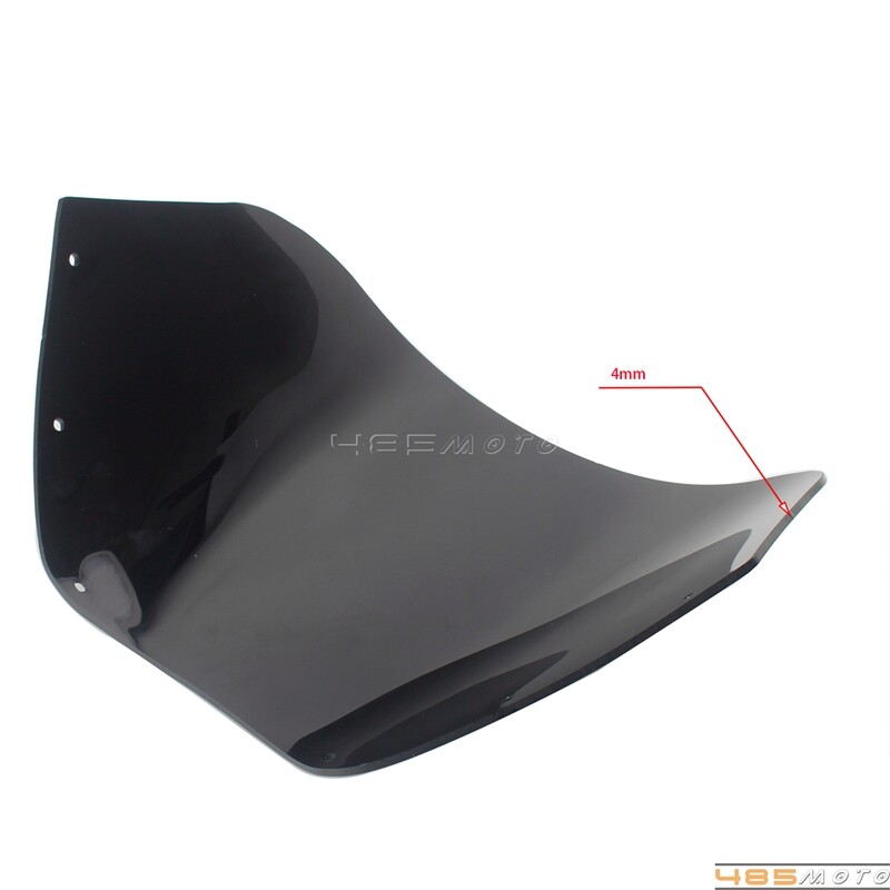 Motorcycle 11'' Headlight Windshield For Harley Dyna FXD FXDL FXDC Softail FXLRS