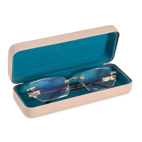 Large Sunglasses & Eyeglasses Case - Hard Shell Large for sunglasses Beige
