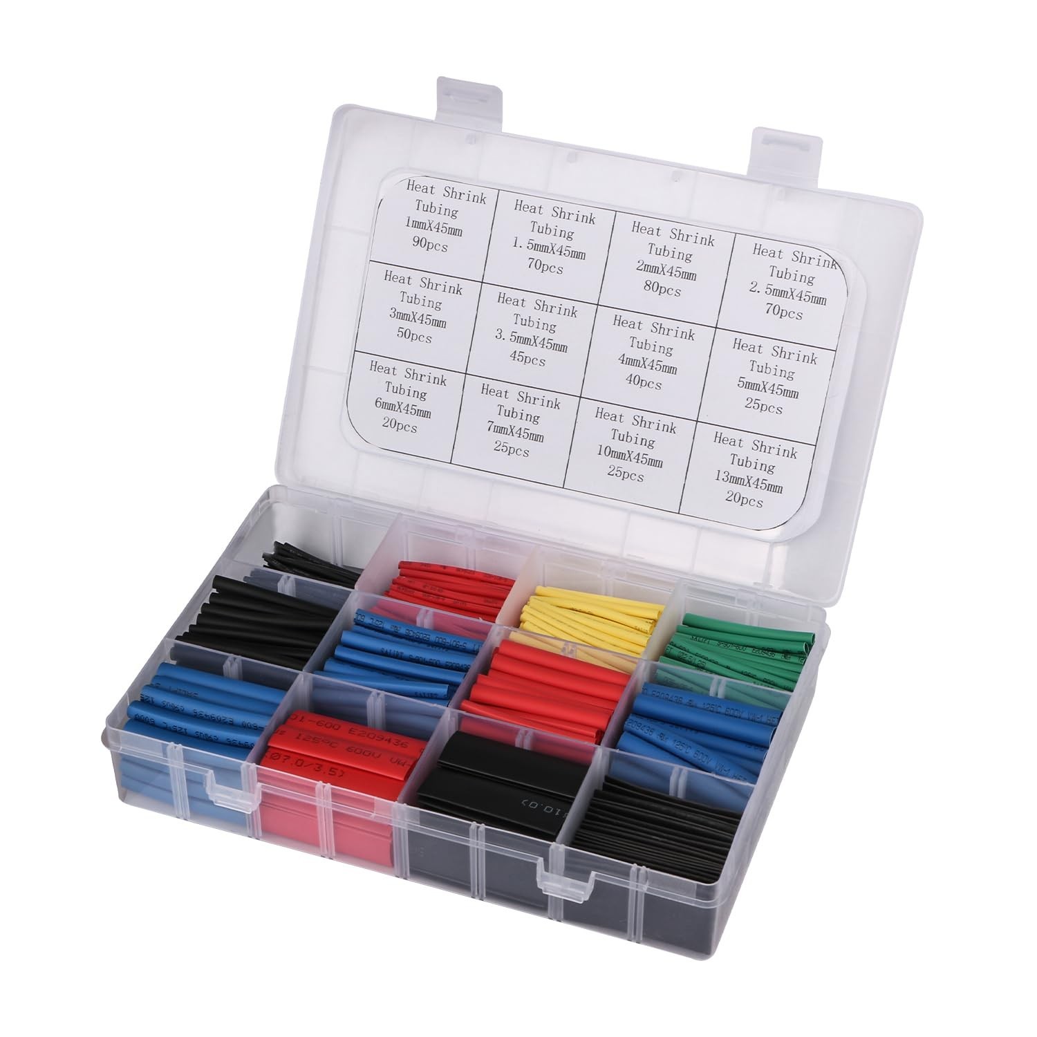 Heat Shrink Tubing Kit, Heat Shrink Tubes Wire Wrap, Ratio 2:1 Electrical Cab...