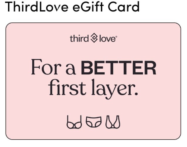 56 dollar value thirdlove giftcard egift card instant buy