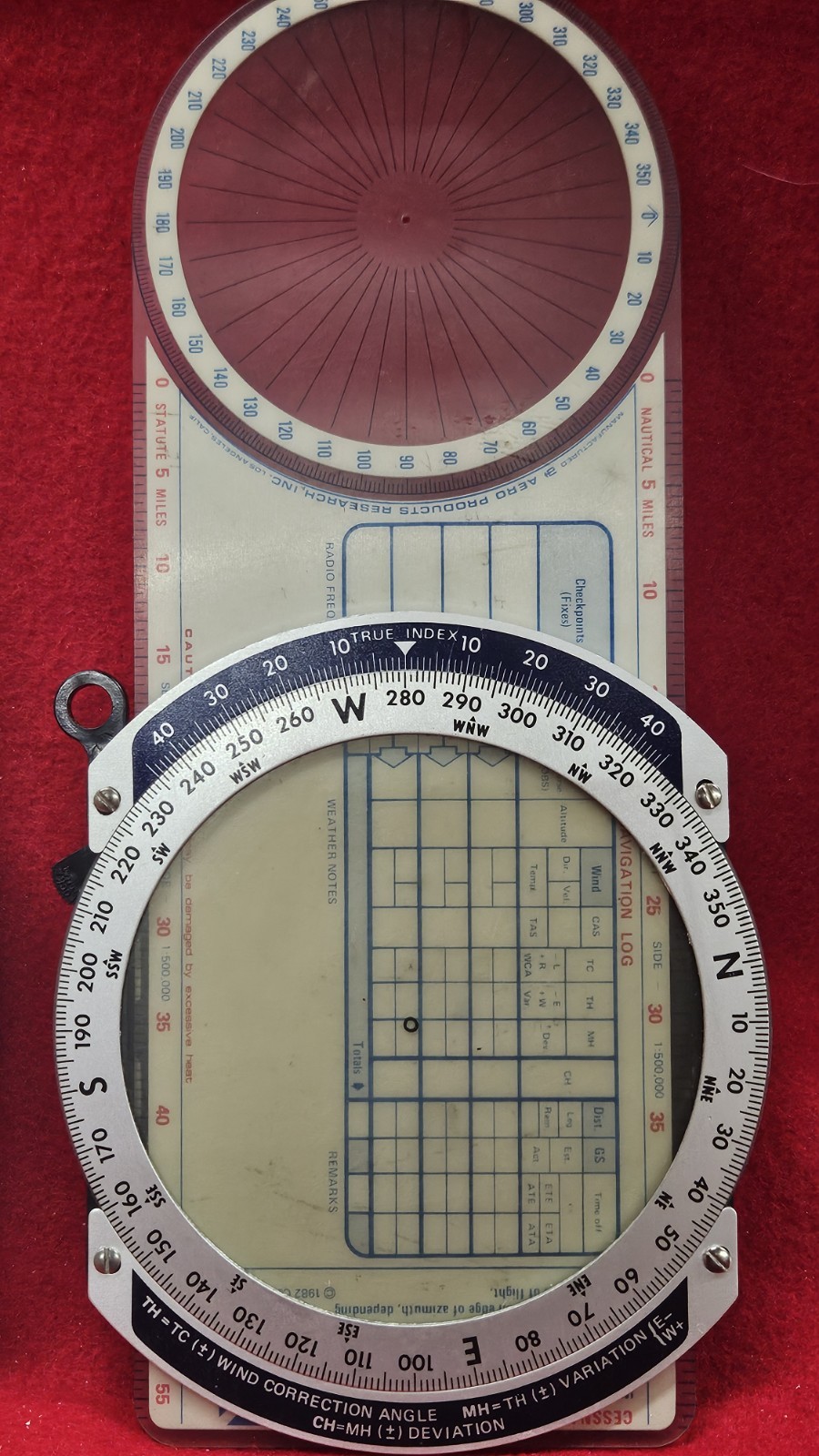 2 1982 cpc Flight Computer Piper Cessna Protractor Navigation Pilot Aviation Lot