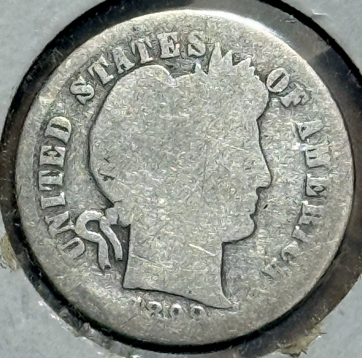 1899 S 🗽San Francisco 🇺🇸Mint 10c 90% Silver Barber Dime Average Circulated