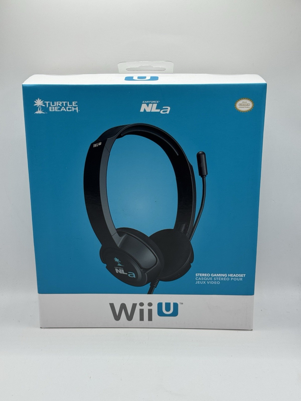 Nintendo Wii U Turtle Beach Ear Force NLa Stereo Gaming Headset Black Brand New
