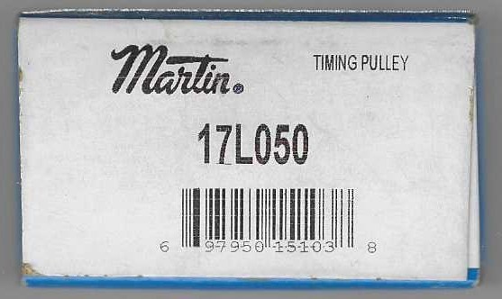 Martin Timing Pulley 17L050 NOS