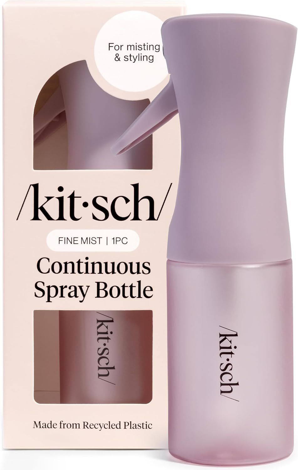 Kitsch Continuous Spray Bottle for Hair – Fine Mist Water Mister & Water Spray B