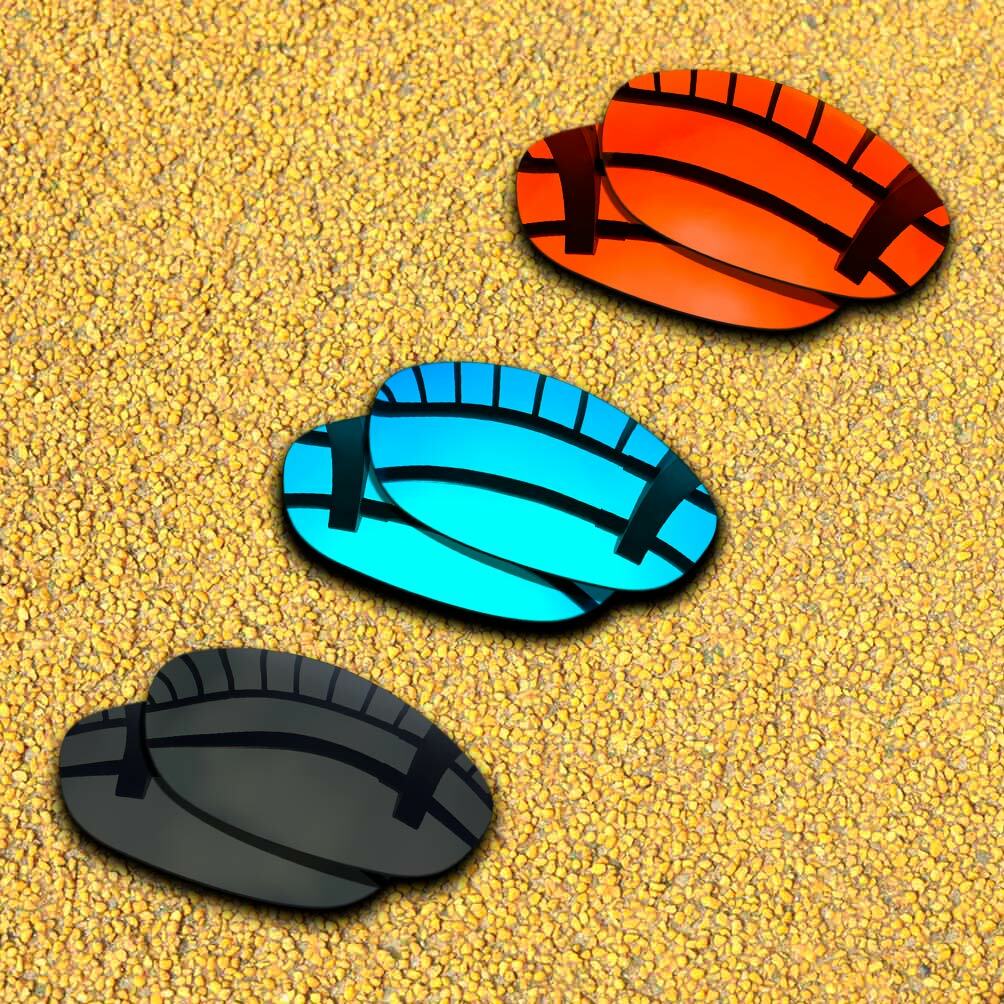 3 Pairs Lenses Replacement for-Oakley Monster Dog Polarized-Black&Blue&Red