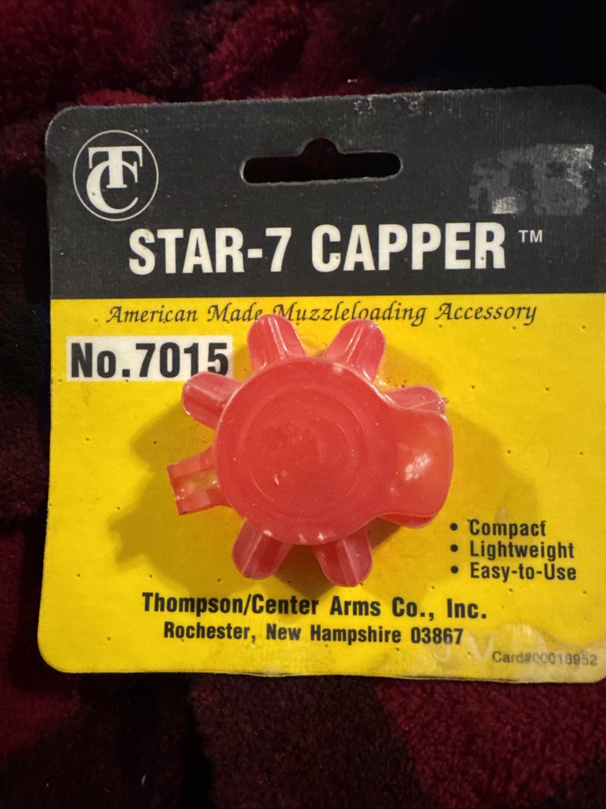 NEW T/C Muzzleloader  Star-7 Capper 7015 Muzzleloading THOMPSON CENTER