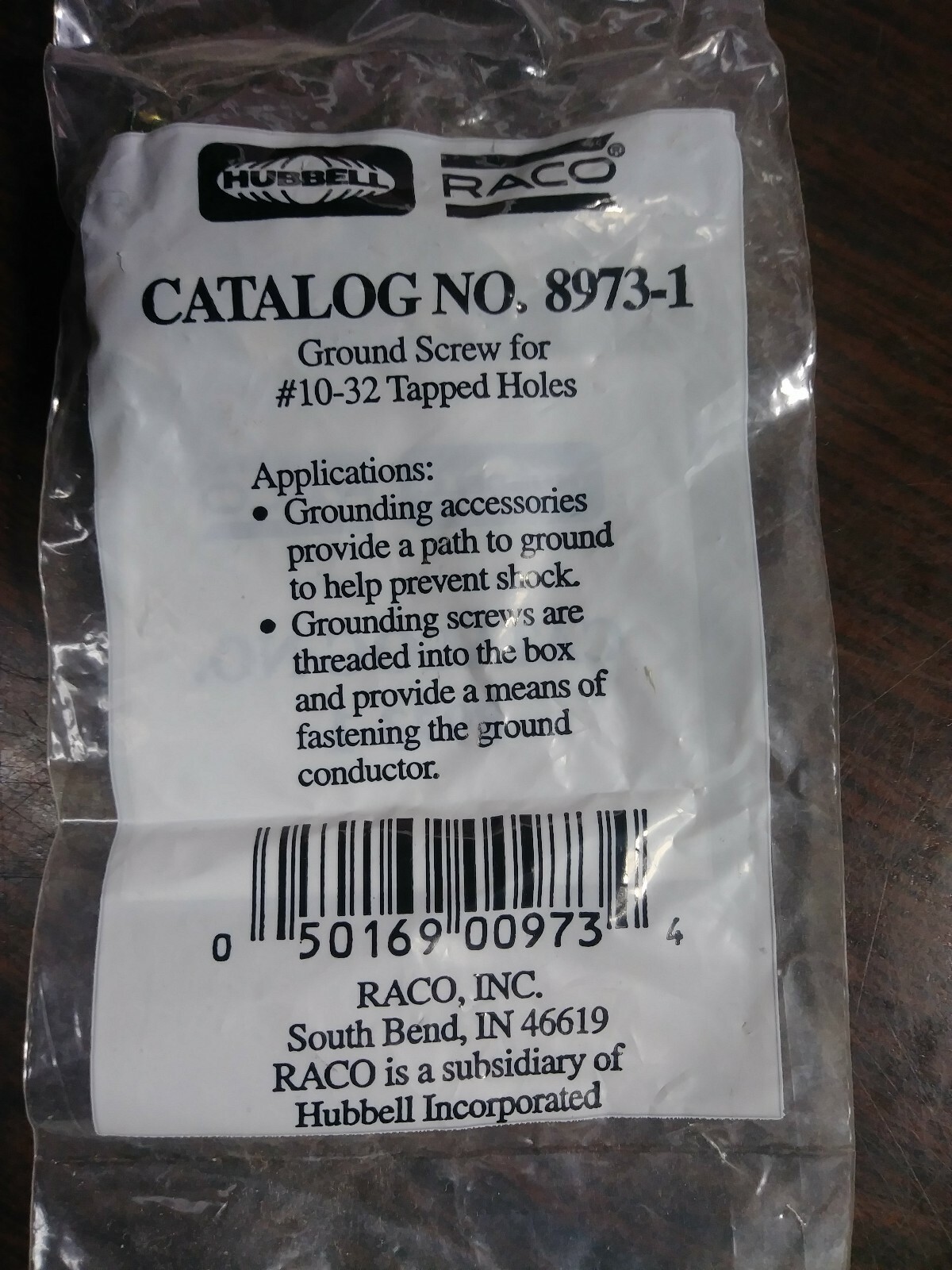 HUBBELL RACO 8973-1 GROUND SCREWS FOR 10-32 TAPPED HOLE NEW LOT OF 100 SCREWS