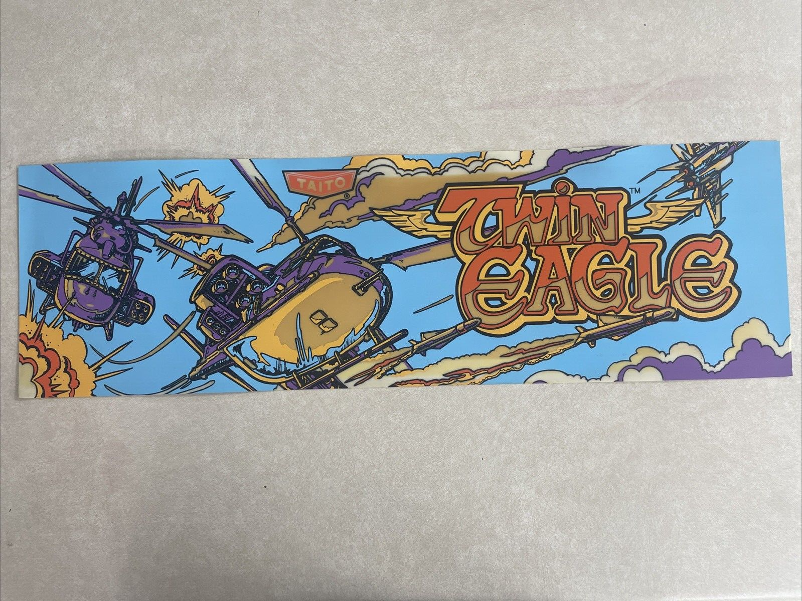 Twin Eagle Taito Original Arcade Marquee