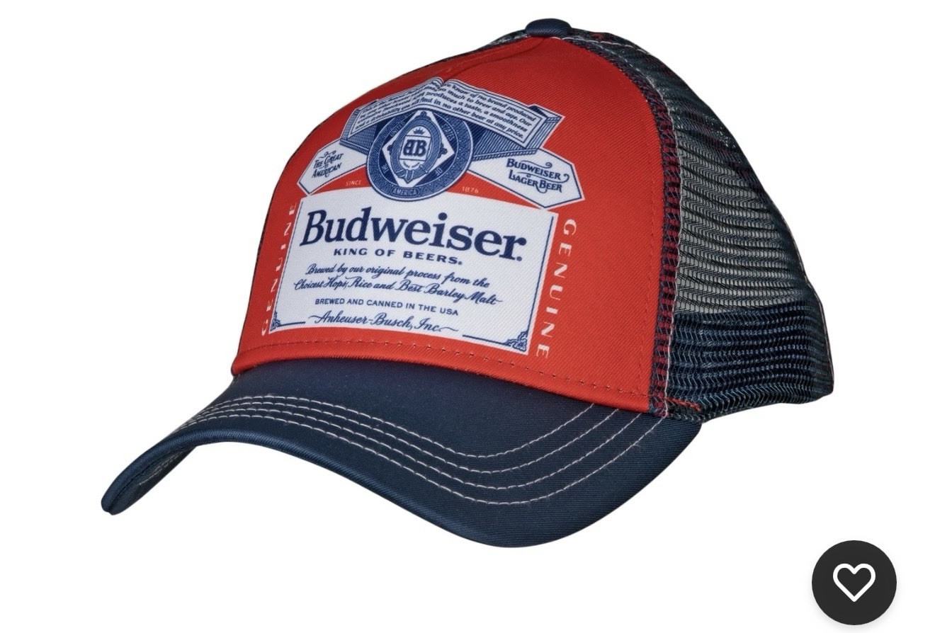 Budweiser Curved Brim Snapback Hat Multi-Color