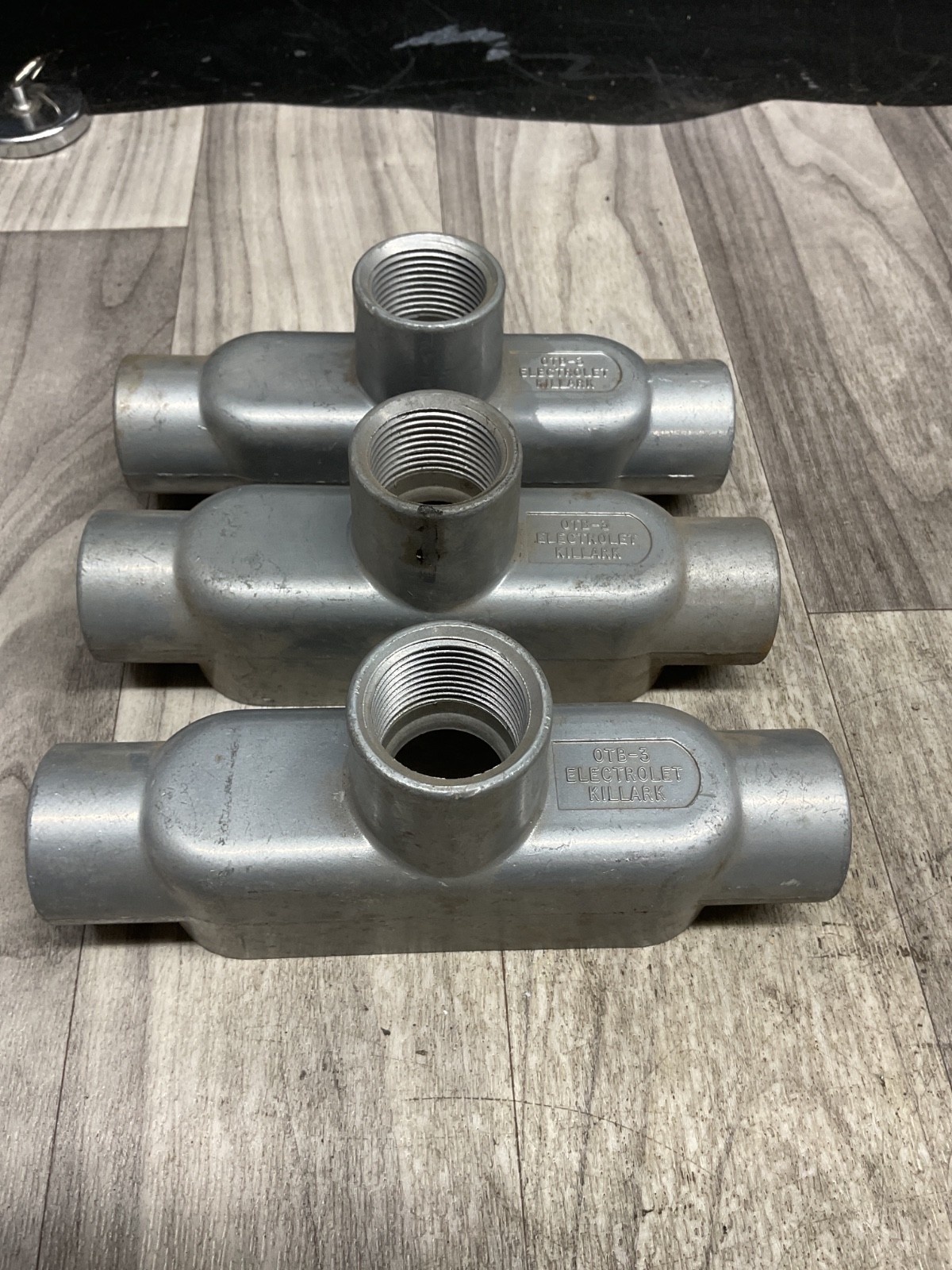 Killark OTB-3, 1" Aluminium TB Conduit Outlet Body *Lot of 3* NOS  #4019PT26