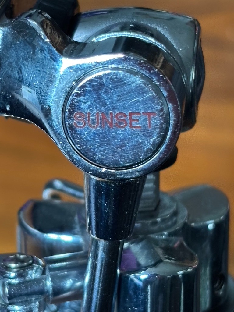 Sunset Tripod 11.5" Expands to 17" Leather Case