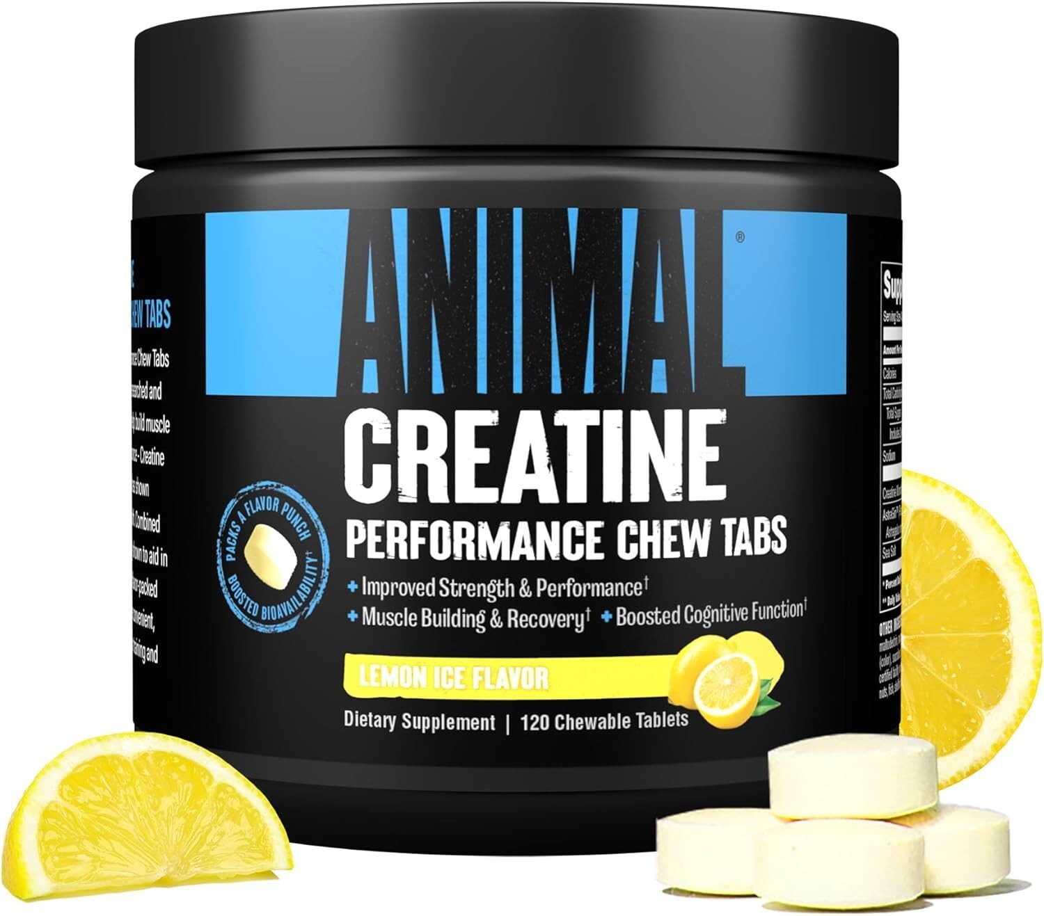 Universal Animal Creatine Performance Chewable Tablets 120 Count 4 Flavors NEW
