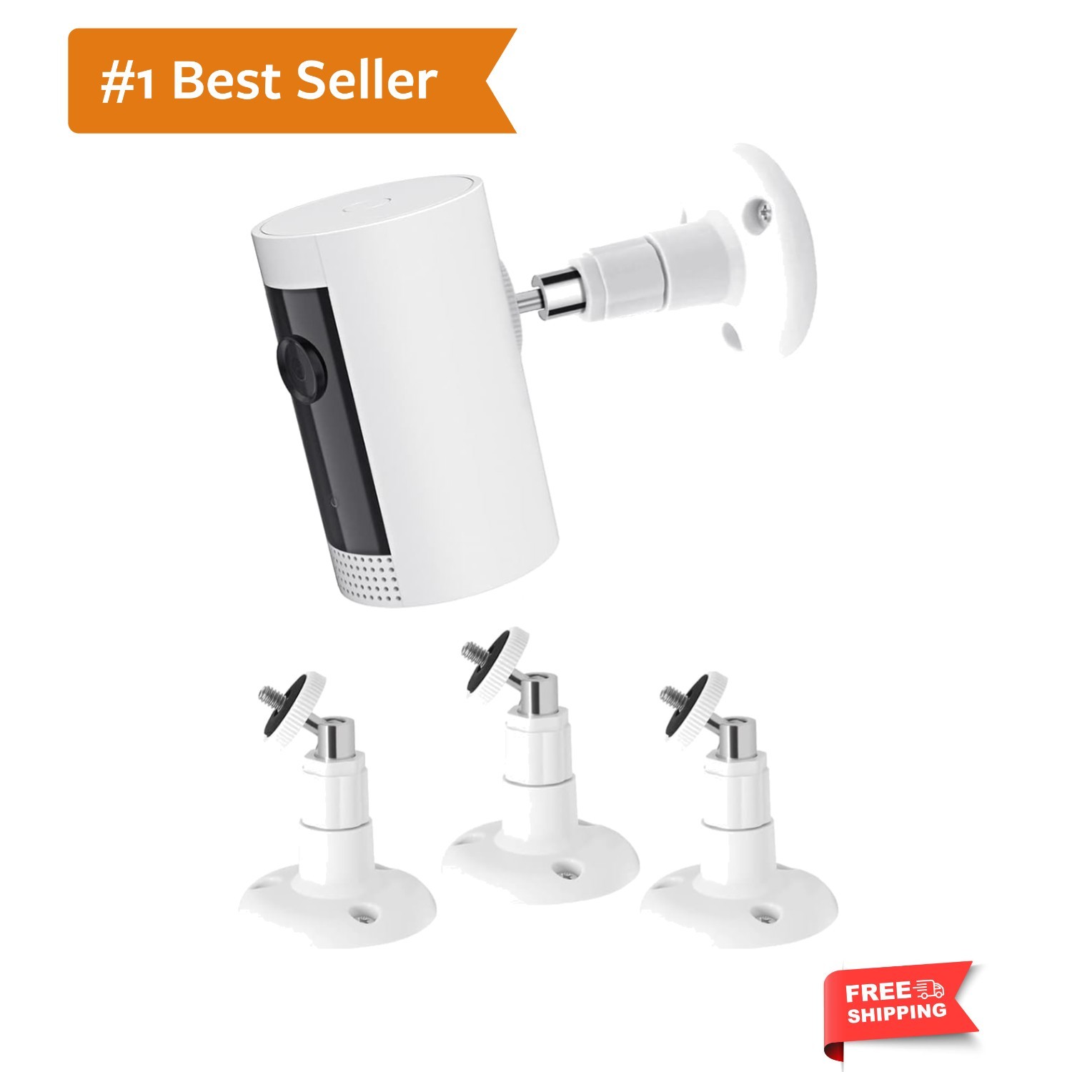 3Pack Camera Wall Mount,Compatible with R-ing Outdoor Cam Stick Up Cam Batter...
