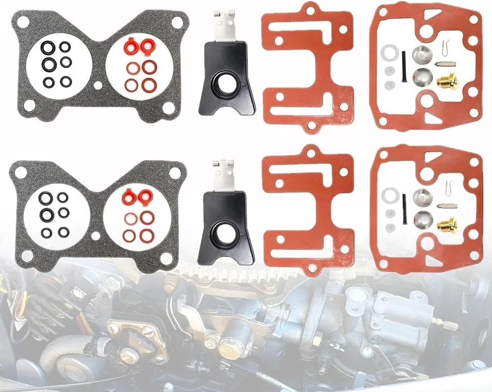 Carburetor Carb Rebuild Kits with Float Compatible With Johnson Evinrude