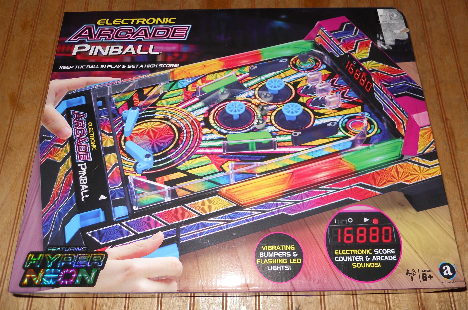 Ambassador Electronic Arcade Pinball Game New/Sealed GA2001HB